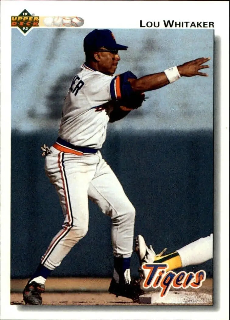 Lou Whitaker 1992 Upper Deck MLB #516 Baseball Card Detroit Tigers - Baseball Card Single