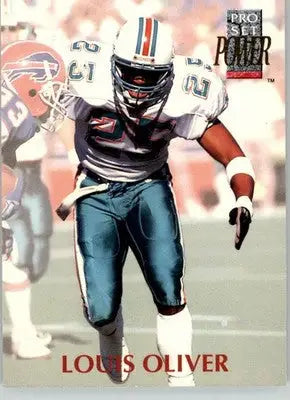 Louis Oliver - 1992 Pro Set Power - #125 - Football - Football Card Single