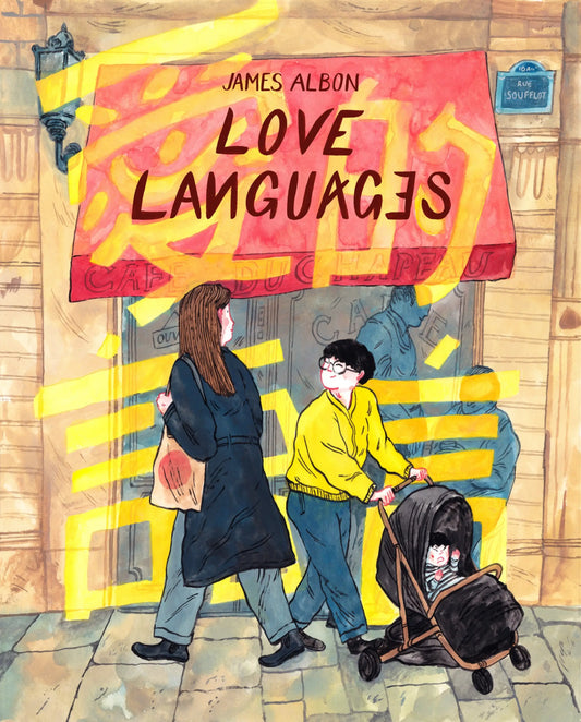 Book cover illustration for the Love Languages product showing heartfelt symbols