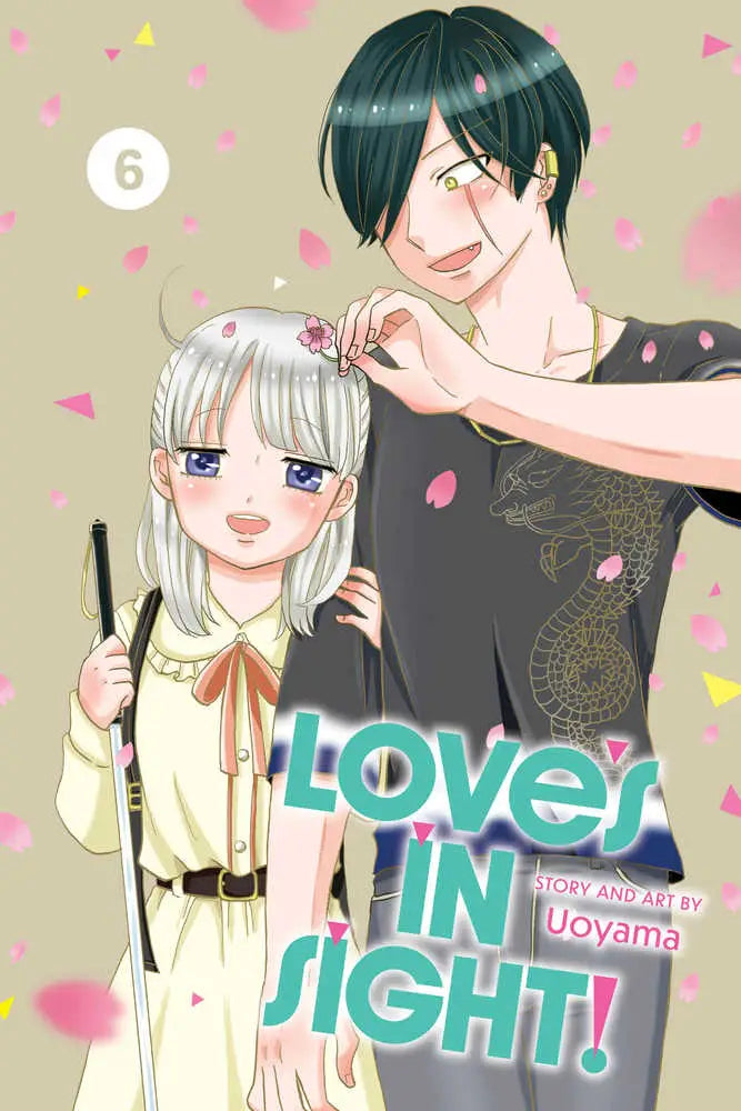 Manga book cover of Love in Sight featuring anime characters for Loves In Sight Graphic Novel Volume 06 Used