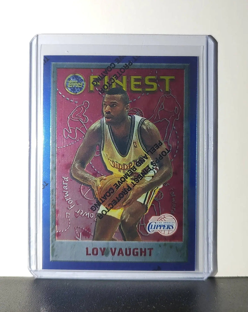 Loy Vaught 1995-96 Topps Finest NBA #204 Card Clippers