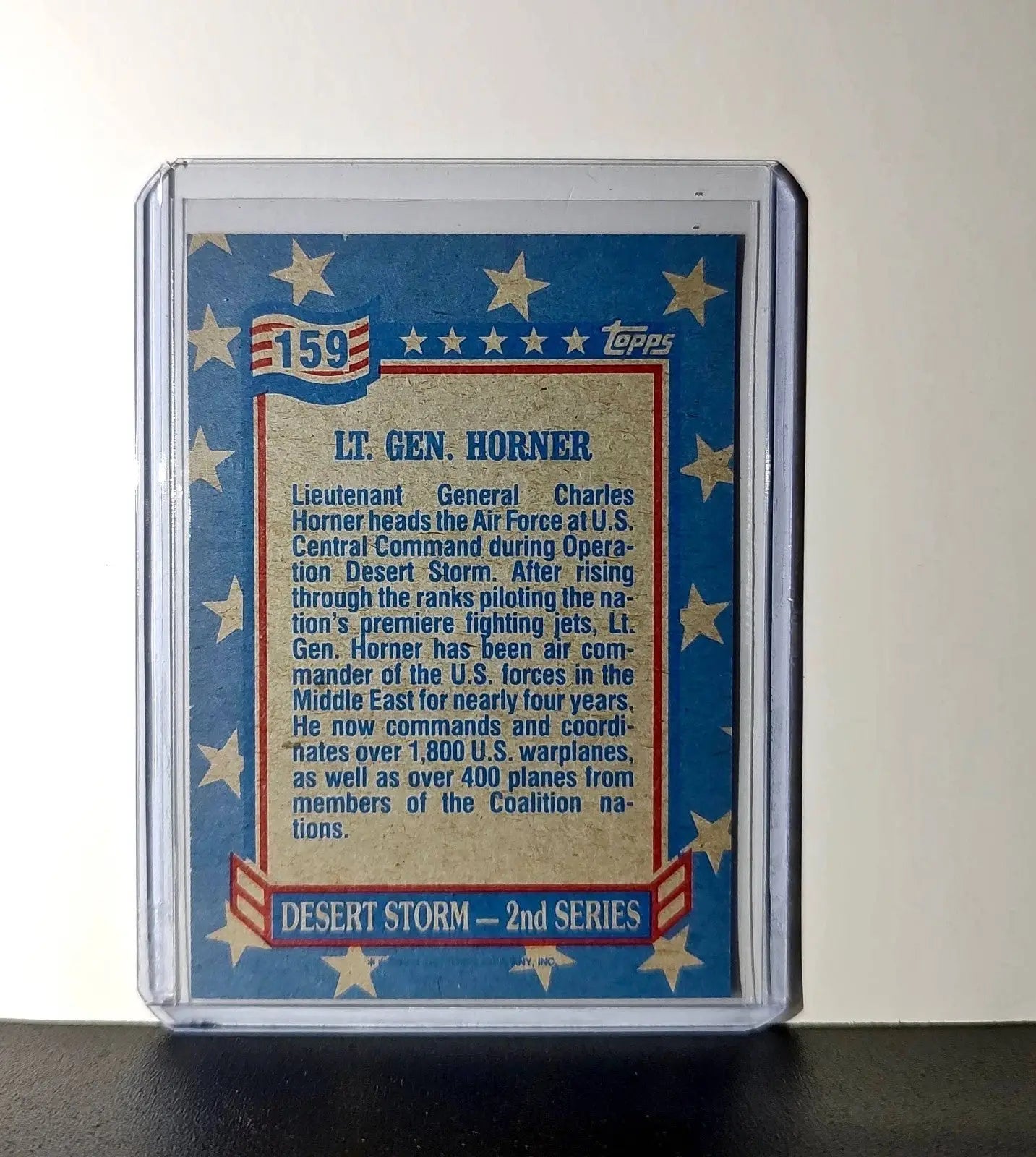 Lt. Gen. Charles A. Horner 1991 Topps Desert Storm #159 Card - Other