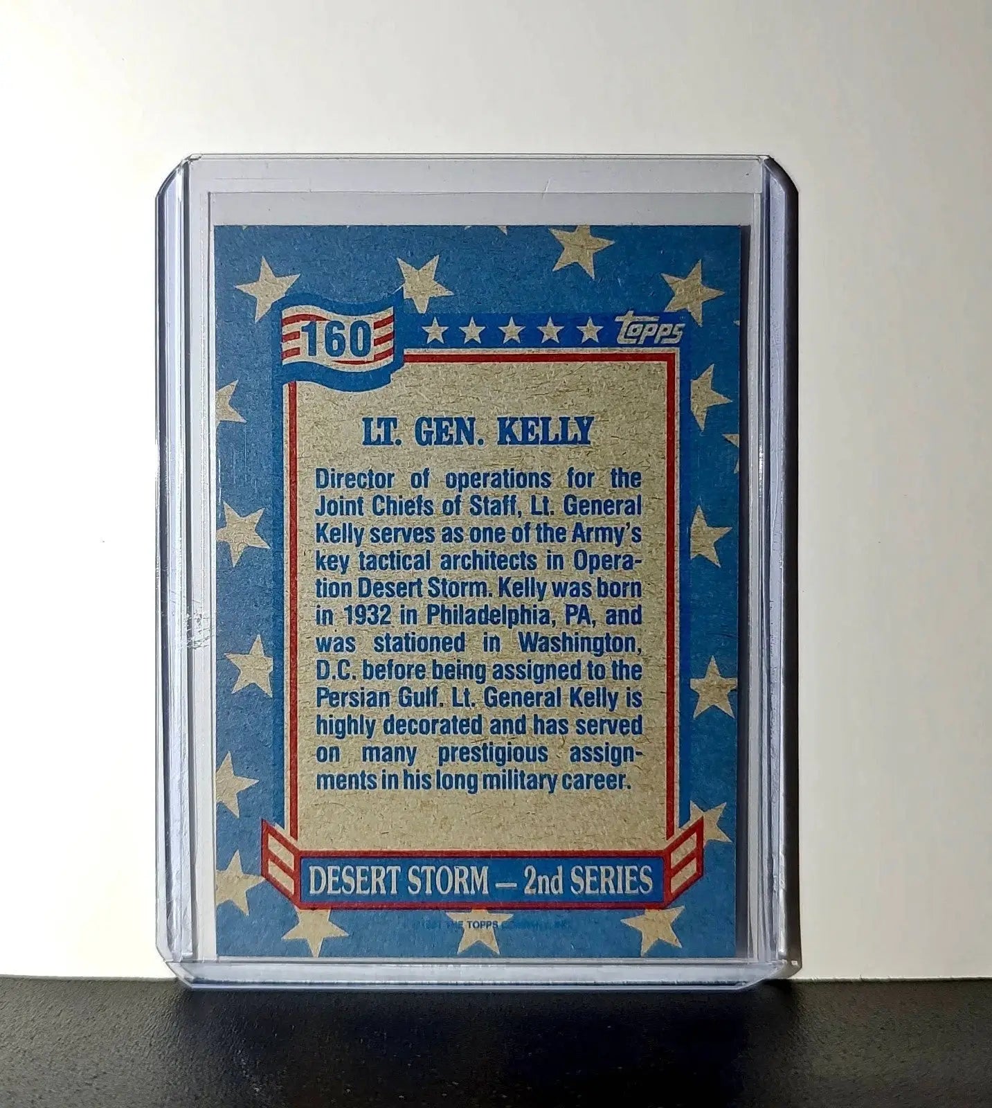 Lt. Gen. Thomas Kelly 1991 Topps Desert Storm #160 Card - Other