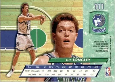 Luc Longley - 1992-93 Ultra - #111 - Basketball - Basketball Card Single