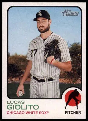 Lucas Giolito 2022 Topps Heritage #216 Chicago White Sox - Baseball Card Single