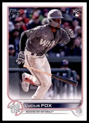 Lucius Fox Rookie 2022 Topps Update #US38 Washington Nationals - Baseball Card Single