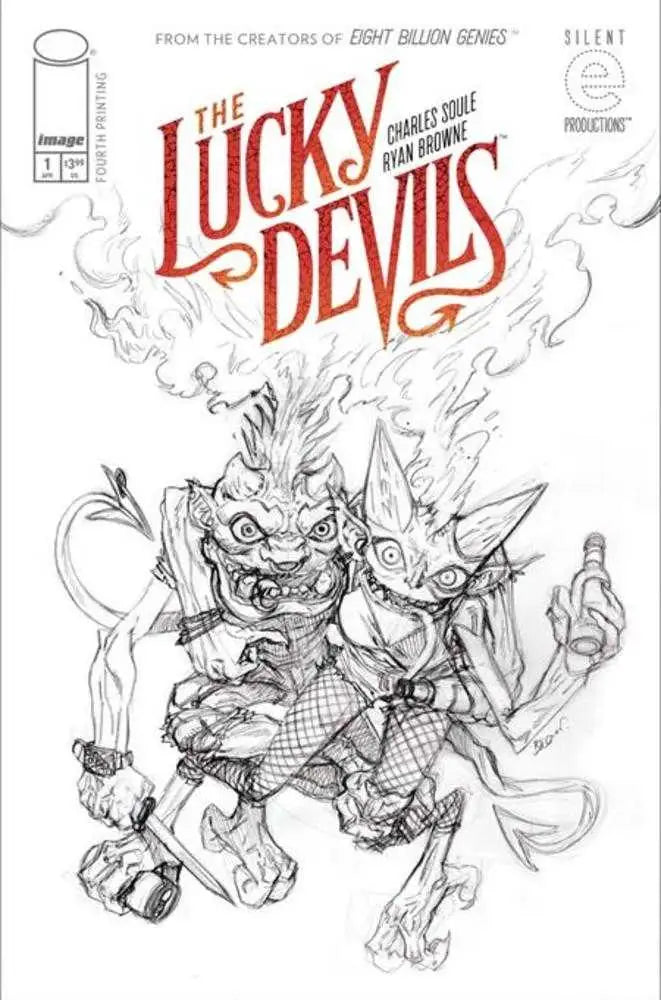 Comic book cover of Lucky Devils #1 4th Printing Cover A by Ryan Browne