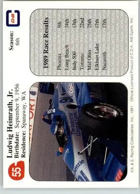 Ludwig Heimrath Jr. - 1991 All World - #55 - Racing - Racing Card Single