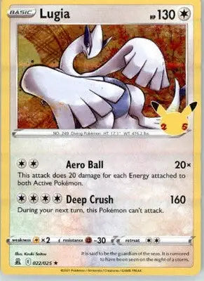 Lugia - Celebrations - 022/025 - Holo NM - Pokémon Card Single