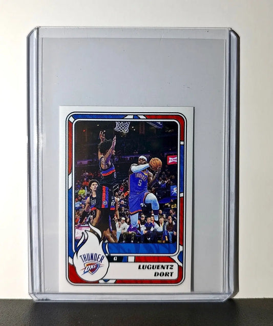 Luguentz Dort 2024-25 Panini NBA #417 Sticker Card Oklahoma City Thunder - Basketball Card Single