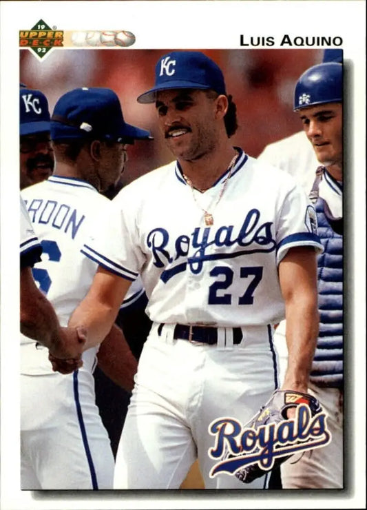 Luis Aquino 1992 Upper Deck MLB #219 Baseball Card Kansas City Royals - Baseball Card Single