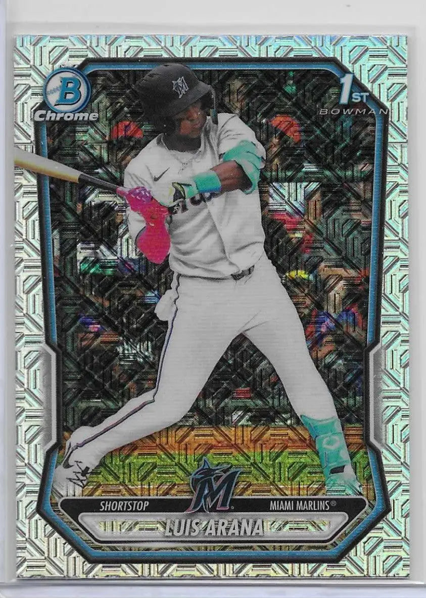 Luis Arana 2026 Bowman Chrome Mojo Refractor #BCP-72 Marlins (1303) - Baseball Card Single