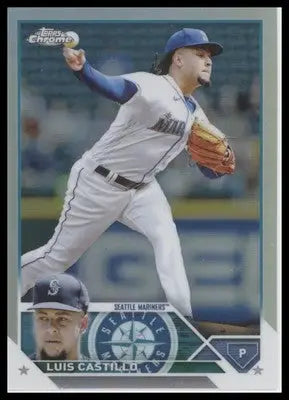 Luis Castillo 2023 Topps Chrome Refractors #13 Seattle Mariners - Baseball Card Single
