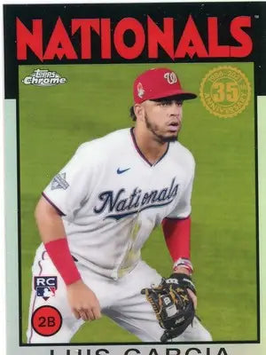 Luis Garcia 2021 Topps Chrome 1986 35th Anniversary #86BC-19 Nationals - Baseball Card Single