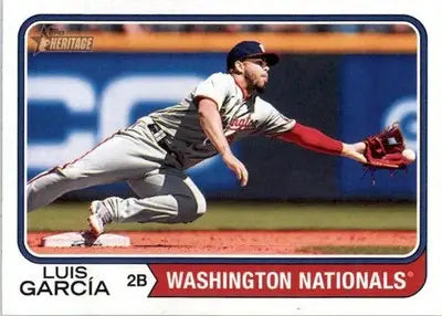 Luis Garcia - 2023 Topps Heritage - #577 - Baseball - Baseball Card Single