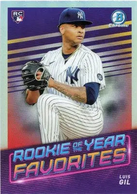 Luis Gil 2022 Bowman Rookie of the Year Favorites #ROYF-15 New York Yankees - Baseball Card Single