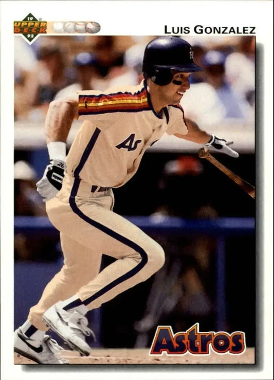 Luis Gonzalez 1992 Upper Deck MLB #372 Baseball Card Houston Astros - Baseball Card Single