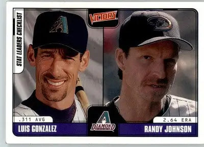 Luis Gonzalez / Randy Johnson - 2001 Upper Deck Victory - #365 - Baseball - Baseball Card Single