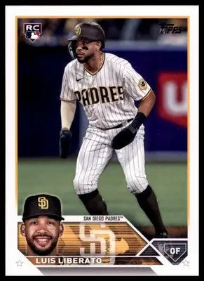 Luis Liberato Rookie 2023 Topps #659 San Diego Padres - Baseball Card Single