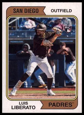 Luis Liberato Rookie 2023 Topps Heritage #168 San Diego Padres - Baseball Card Single