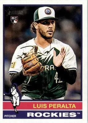 Luis Peralta - 2025 Topps Heritage - #176 - RC Baseball - Baseball Card Single