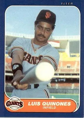 Luis Quinones - 1986 Fleer Update - #U-92 - Baseball - Baseball Card Single