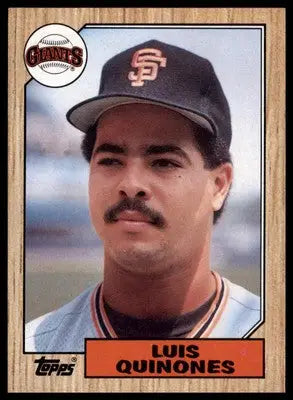 Luis Quinones Rookie 1987 Topps #362 San Francisco Giants - Baseball Card Single