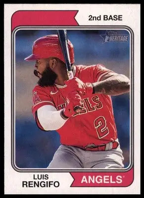 Luis Rengifo 2023 Topps Heritage #223 Los Angeles Angels - Baseball Card Single