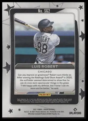 Luis Robert 2021 Panini Prizm Star Gazing #SG2 Chicago White Sox - Baseball Card Single