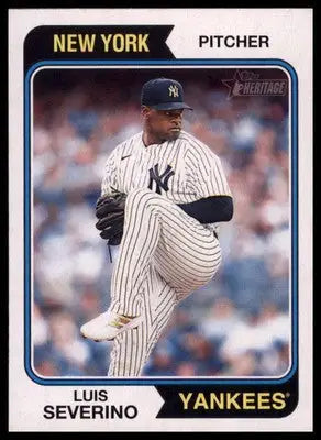 Luis Severino 2023 Topps Heritage #343 New York Yankees - Baseball Card Single