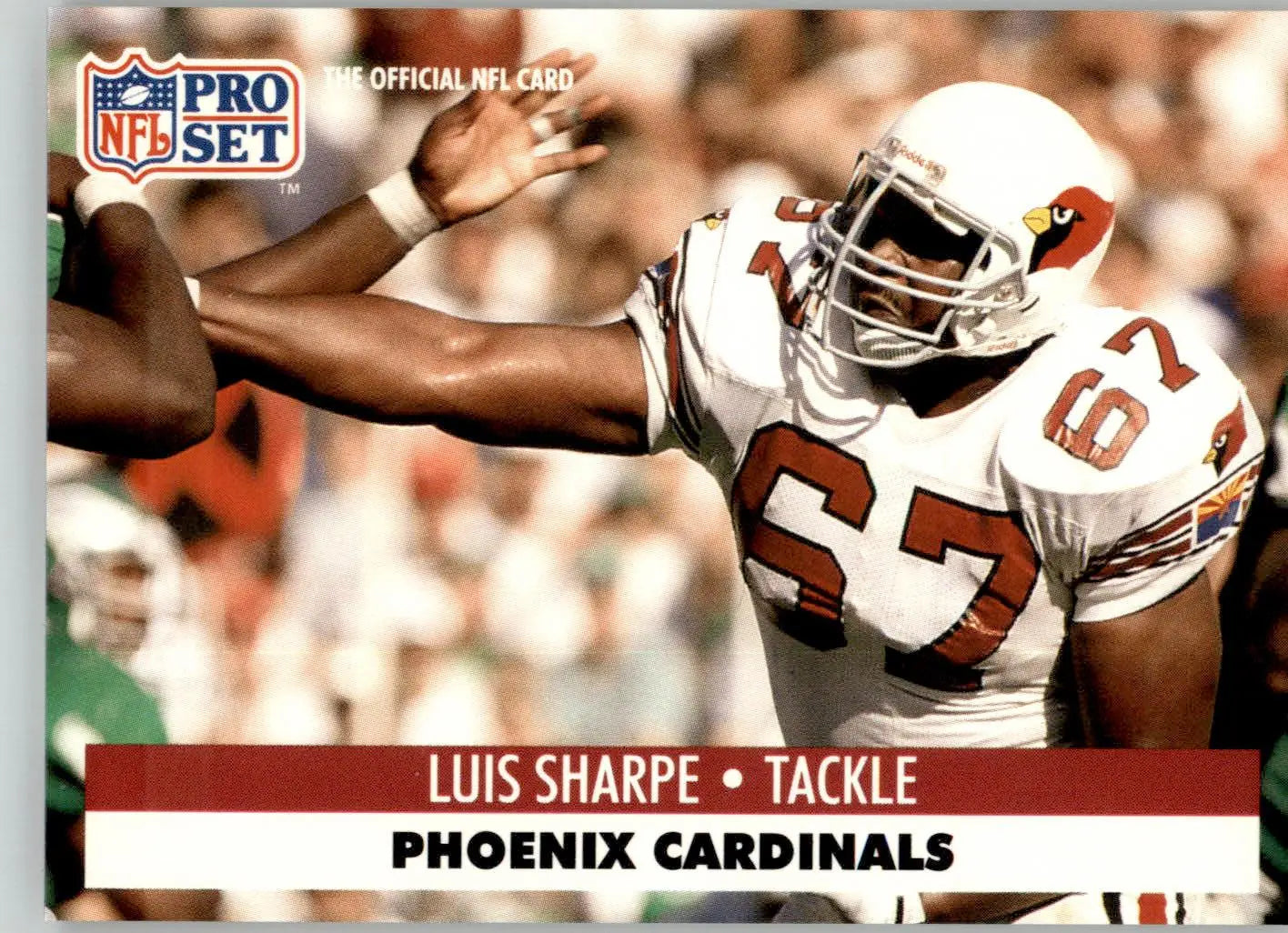 Luis Sharpe - 1991 Pro Set - #267 - Football - Football Card Single