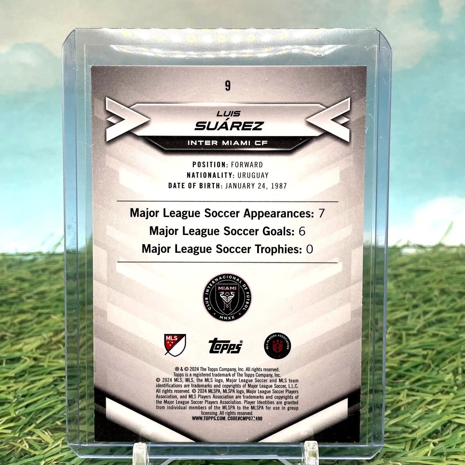 Luis Suárez Inter Miami CF Topps MLS Superstars Yellow #9 soccer card image