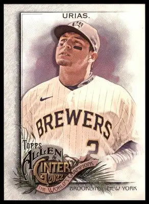 Luis Urias 2022 Topps Allen & Ginter #321 Milwaukee Brewers - Baseball Card Single