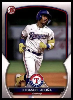 Luisangel Acuña 2023 Bowman Prospects #BP-104 Texas Rangers - Baseball Card Single