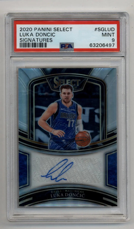 Luka Doncic 2020-21 Select Signatures 32/49 PSA 9 Mint - Basketball Card Single