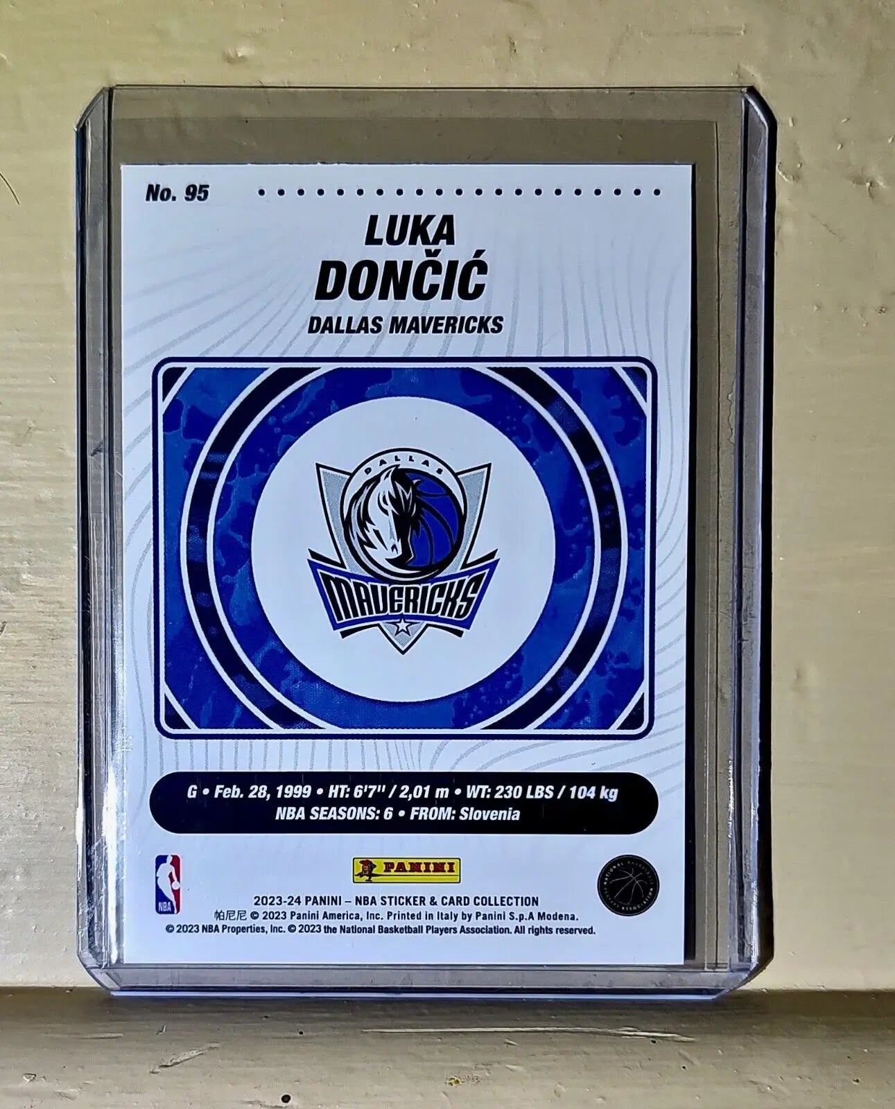 Luka Dončić 2023-24 Panini NBA Basketball #95 Card Dallas Mavericks - Basketball Card Single