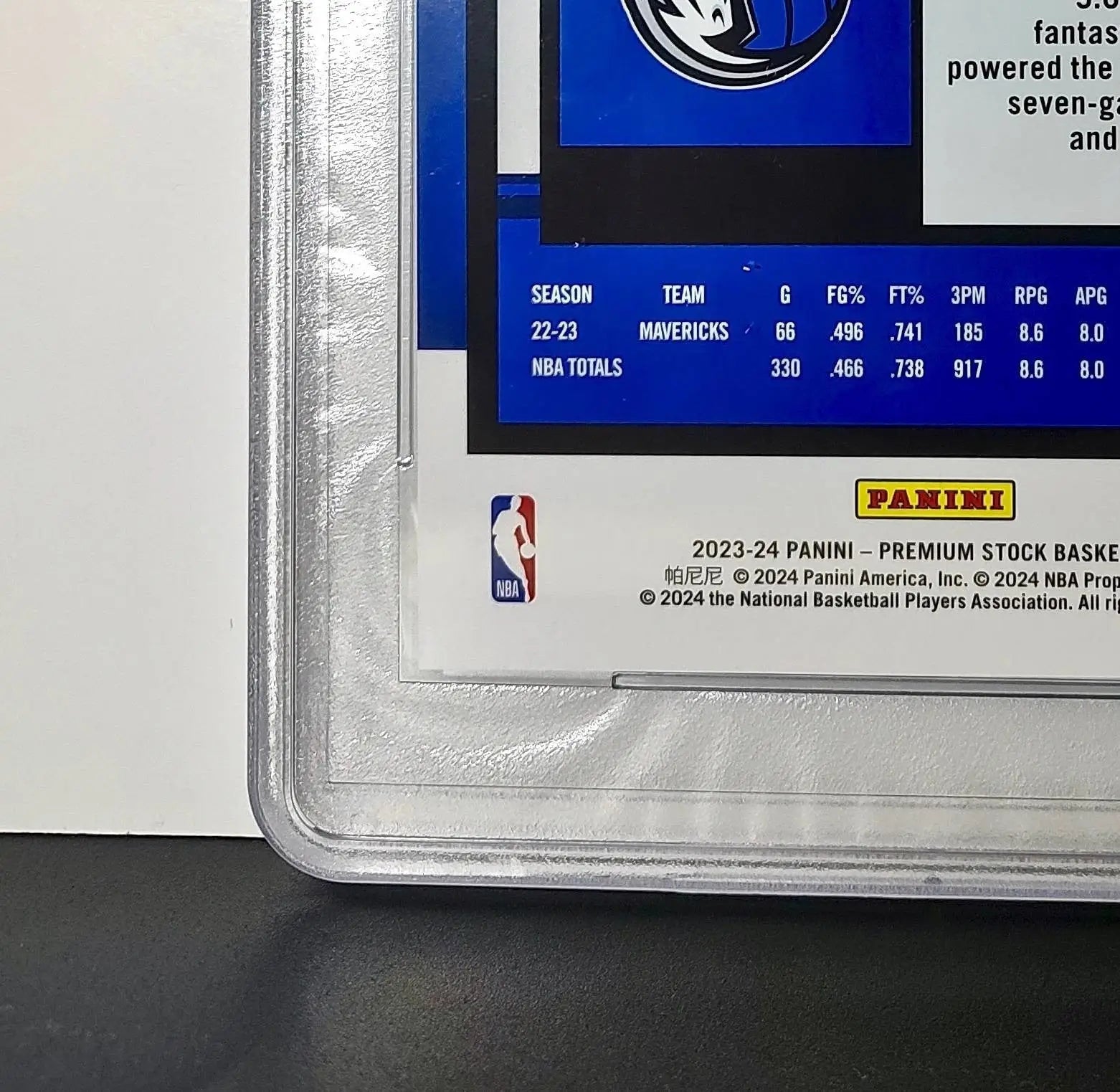 Luka Doncic 2023 Panini Premium Stock NBA Hoops #17 Jumbo PSA 10 Gem Mint - Basketball Card Single