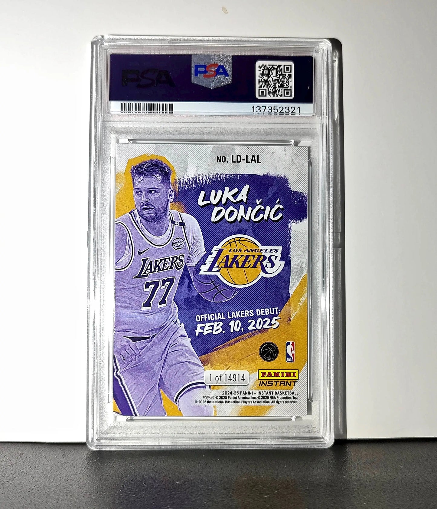 Luka Doncic 2024 Panini Instant NBA Lakers Debut #LD-LAL Card PSA 10 Gem Mint