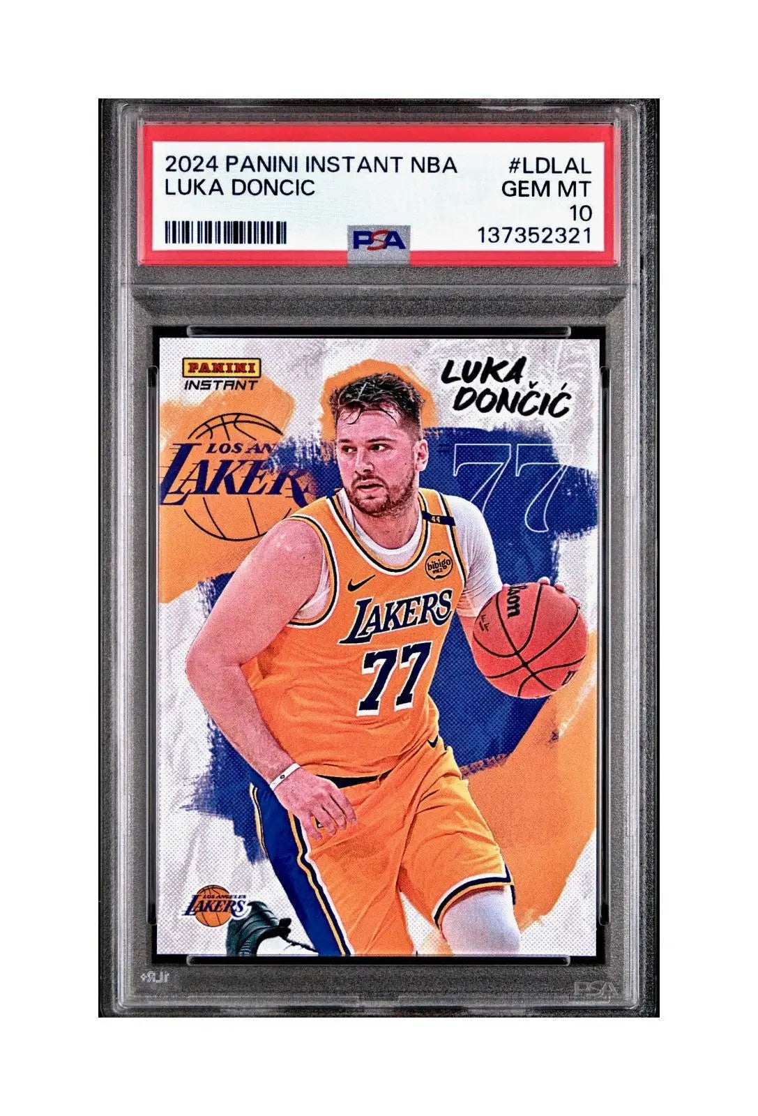 Luka Doncic 2024 Panini Instant NBA Lakers Debut #LD-LAL Card PSA 10 Gem Mint