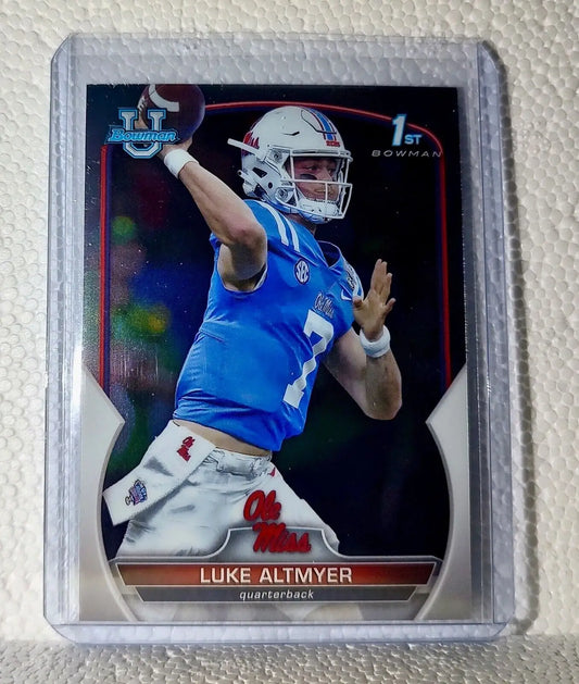 Luke Altmyer 2022 Topps 1st Bowman U Football #43 Card Ole Miss - Football Card Single