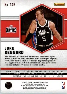 Luke Kennard - 2020-21 Panini Mosaic - #146 - Basketball - Basketball Card Single