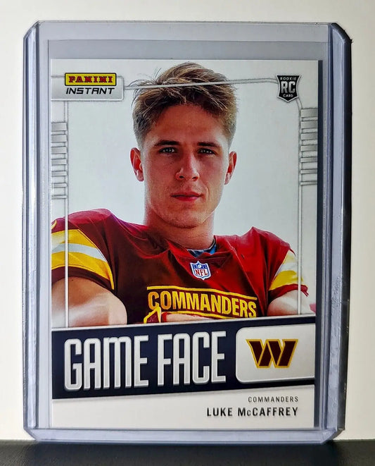 Luke McCaffrey 2024 Panini Game Face #19 NFL Rookie Card Commanders 1/331 - Football Card Single