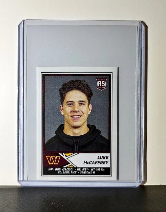 Luke McCaffrey 2024 Panini NFL Rookie Sticker #354 Washington Commanders - Football Card Single