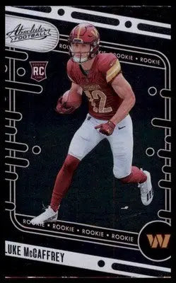 Luke McCaffrey Rookie 2024 Panini Absolute Retail #176 Washington Commanders