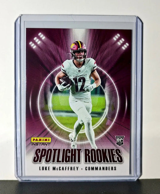 Luke McCaffrey Rookie 2024 Panini Spotlight Rookies NFL 30 Commanders 1 of 1426 - Football Card Single