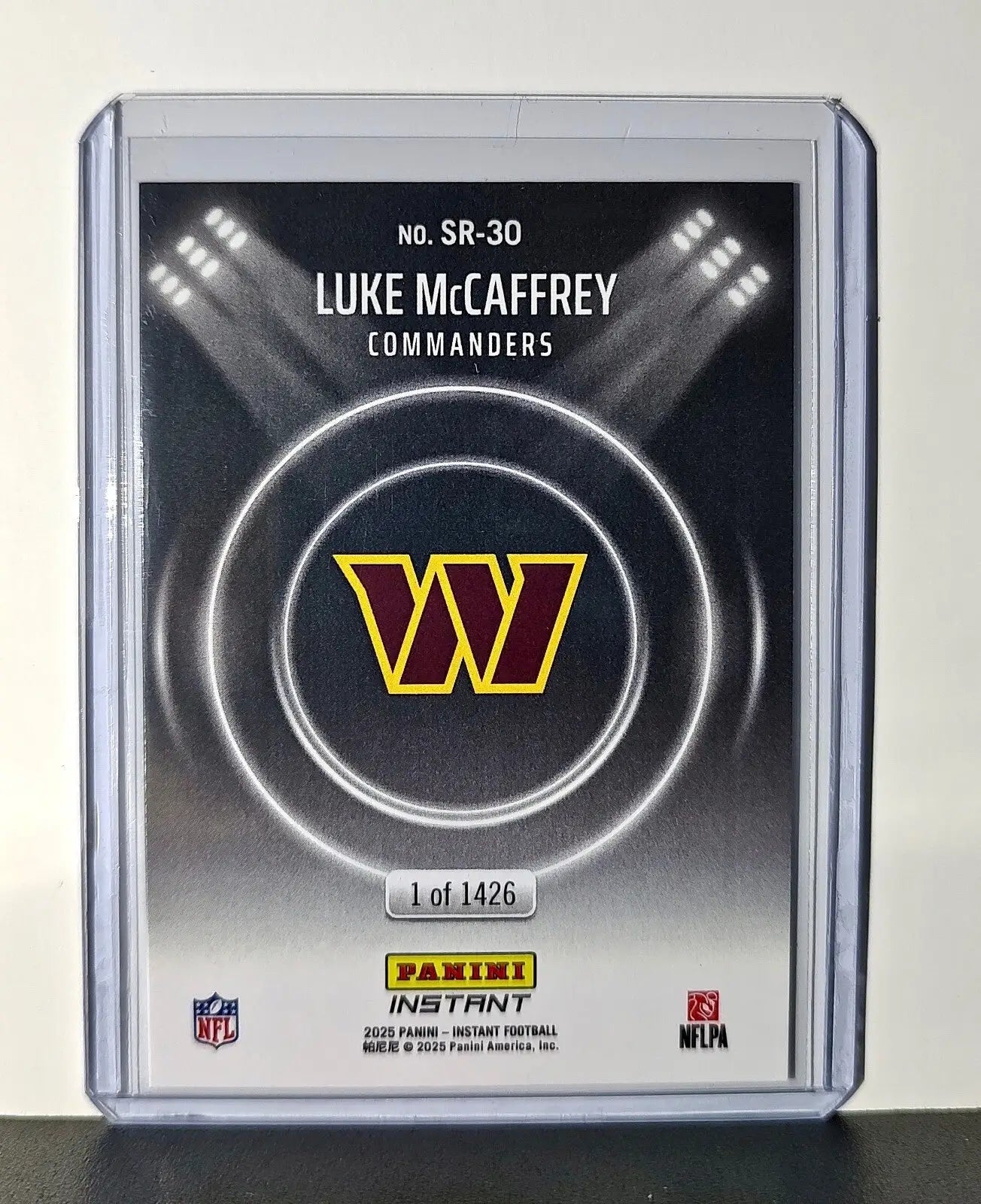Luke McCaffrey Rookie 2024 Panini Spotlight Rookies NFL 30 Commanders 1 of 1426