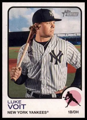 Luke Voit 2022 Topps Heritage #385 New York Yankees - Baseball Card Single