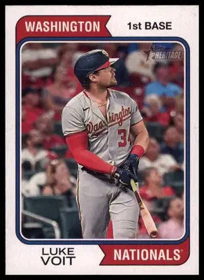 Luke Voit 2023 Topps Heritage #256 Washington Nationals - Baseball Card Single