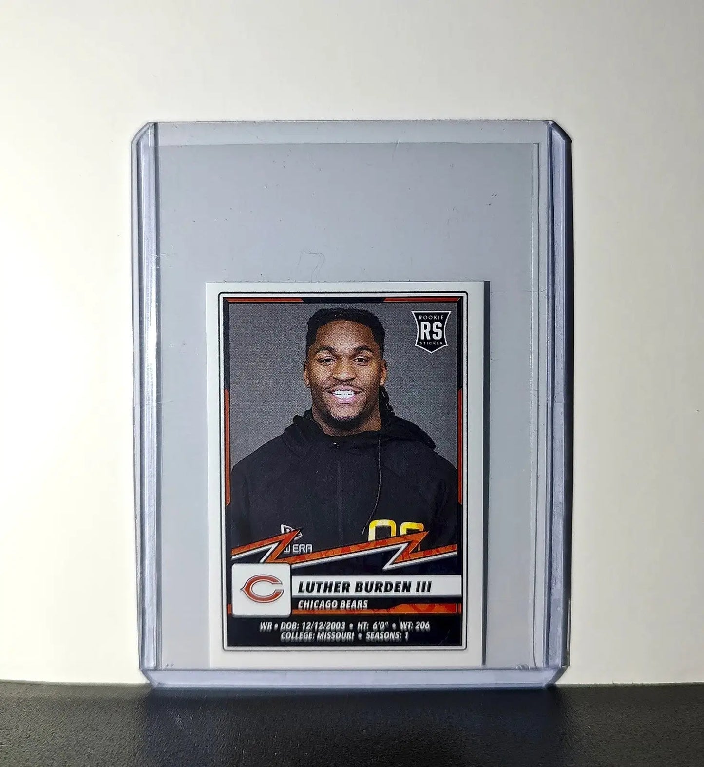 Luther Burden III Rookie 2025 Panini NFL #370 Sticker Bears