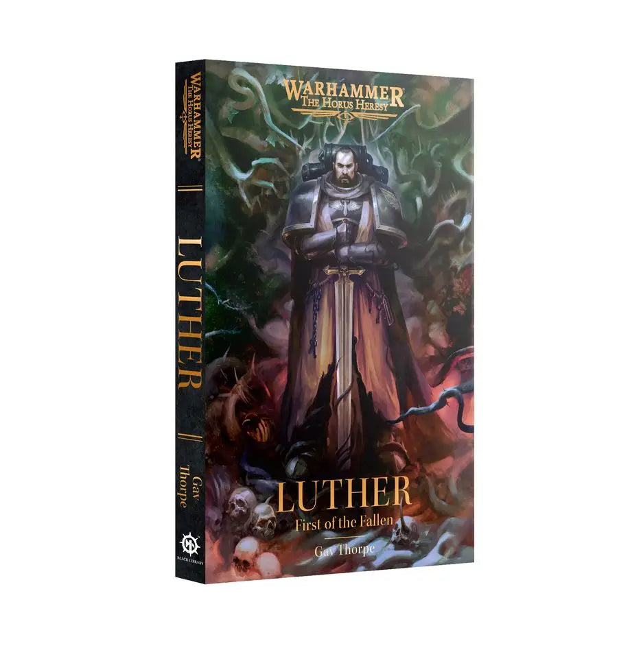 Warhammer novel Luther First of the Fallen paperback featuring Dark Angels and Horus Heresy
